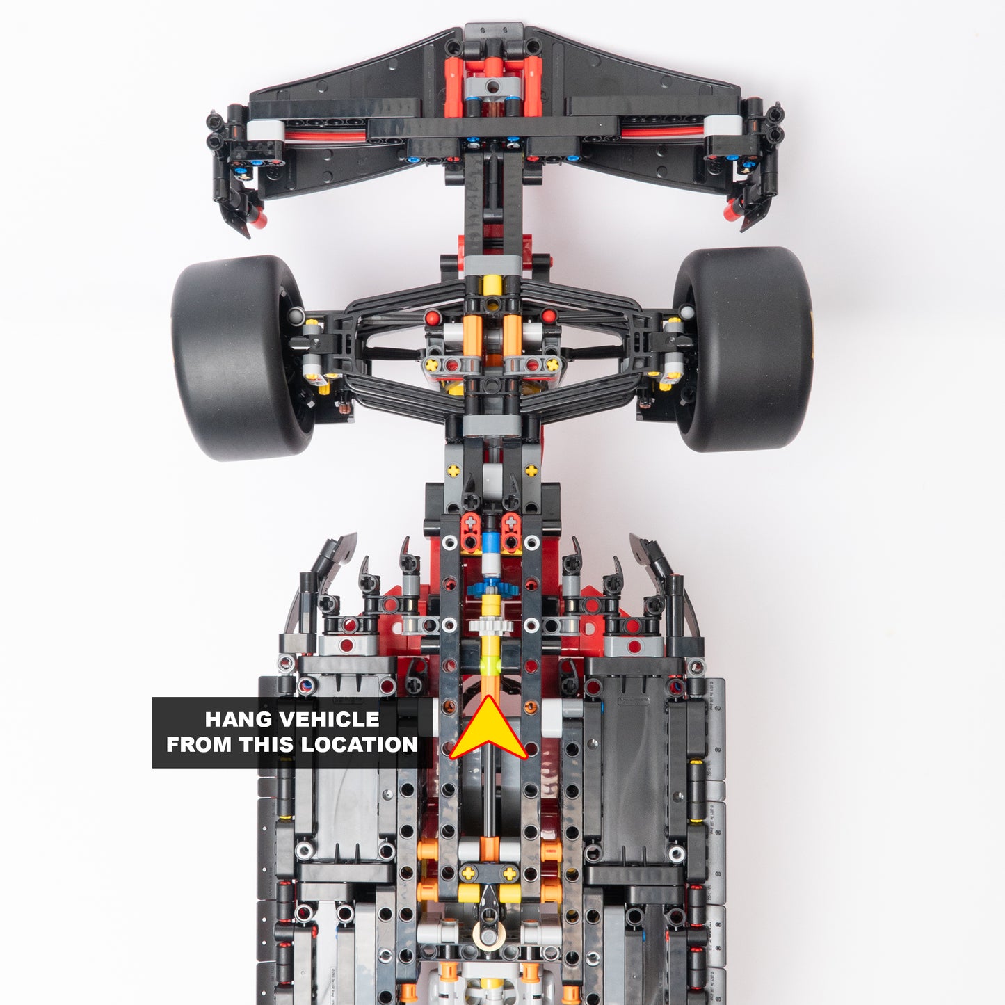 Vertical Wall Mount for LEGO Ferrari SF-24 F1 Car - 42207