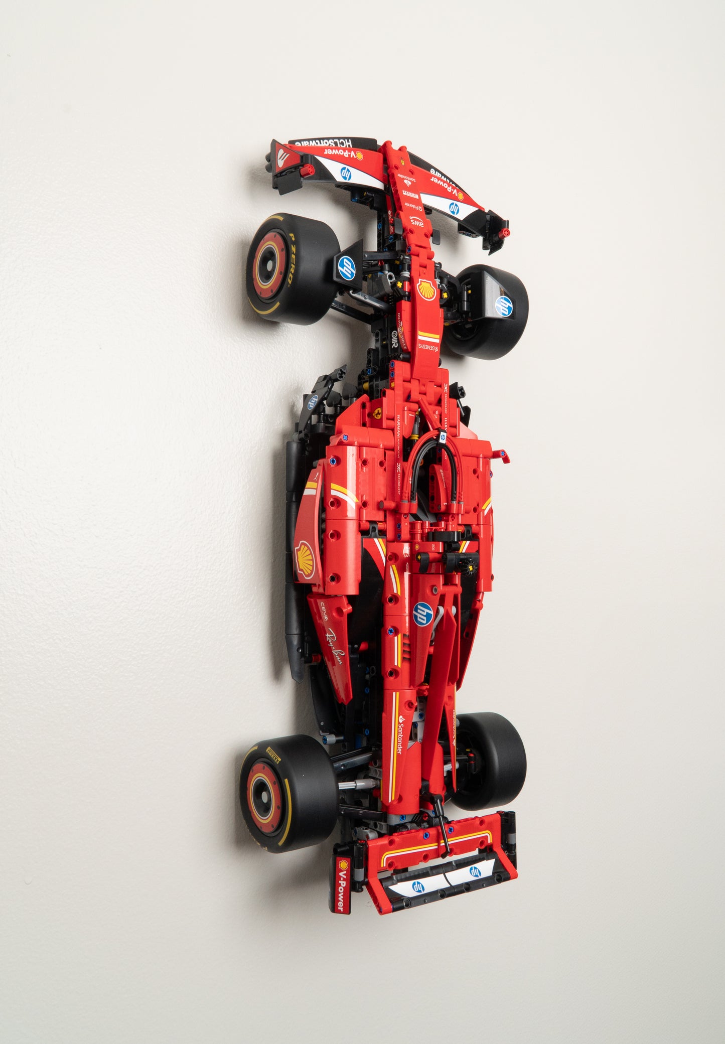 Vertical Wall Mount for LEGO Ferrari SF-24 F1 Car - 42207