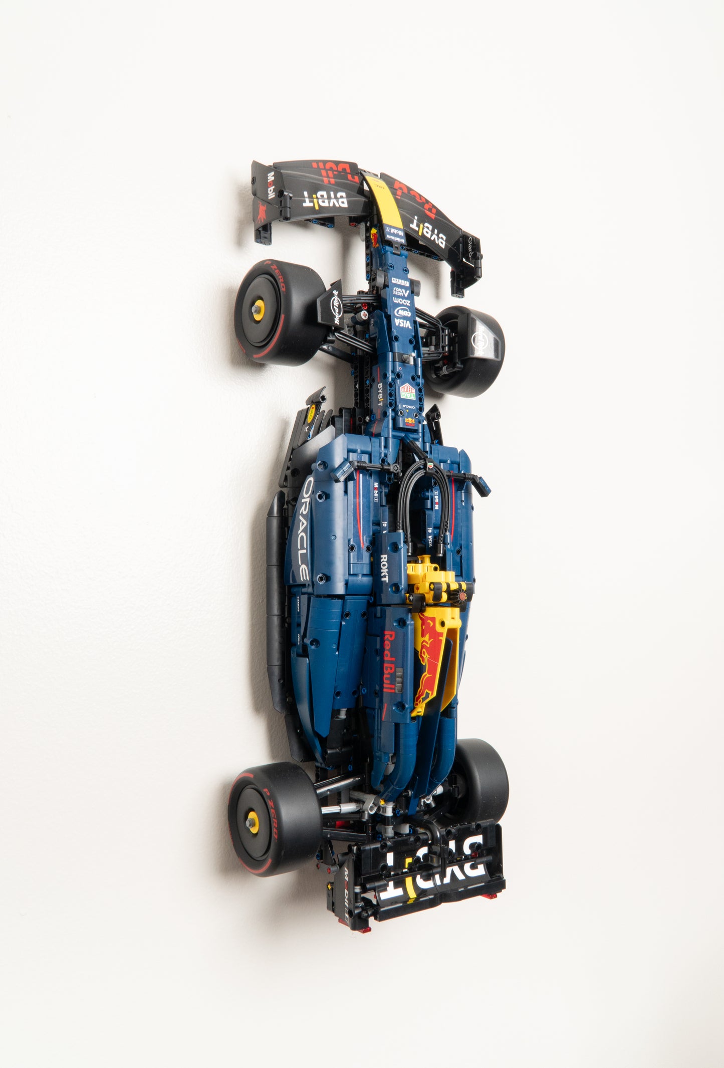 Vertical Wall Mount for LEGO Oracle Red Bull Racing RB20 F1 Car - 42206
