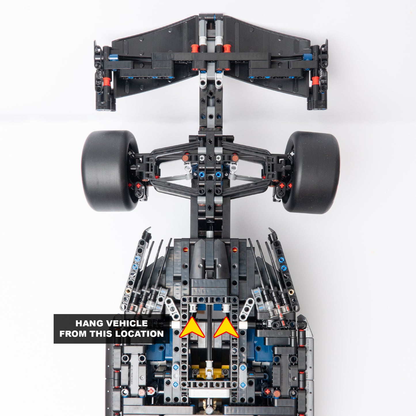 Vertical Wall Mount for LEGO Oracle Red Bull Racing RB20 F1 Car - 42206