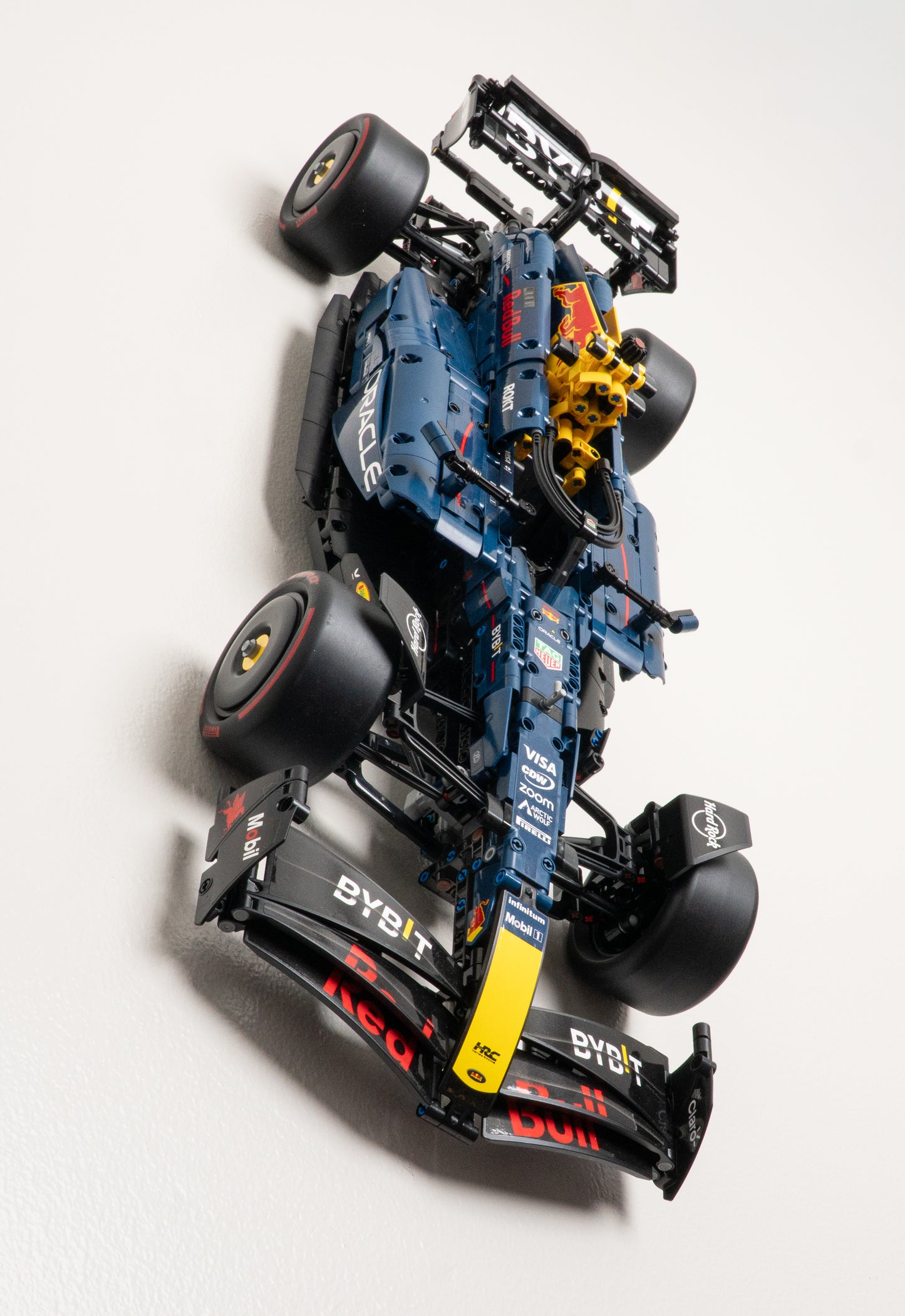 Vertical Wall Mount for LEGO Oracle Red Bull Racing RB20 F1 Car - 42206