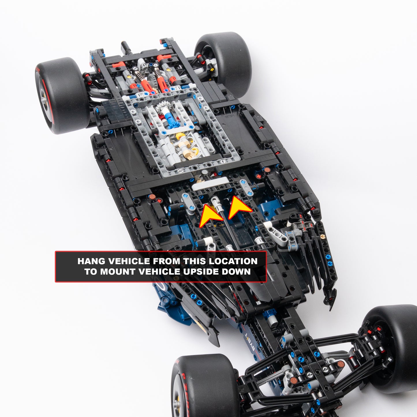 Vertical Wall Mount for LEGO Oracle Red Bull Racing RB20 F1 Car - 42206