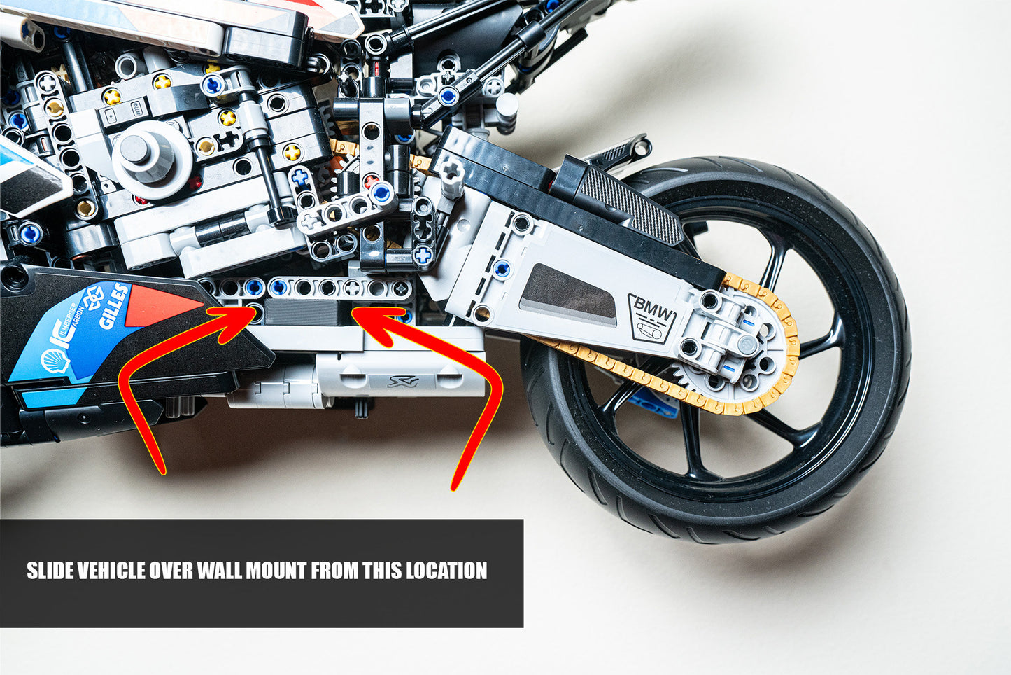 Wall Mount for LEGO BMW 1000 M RR - 42130