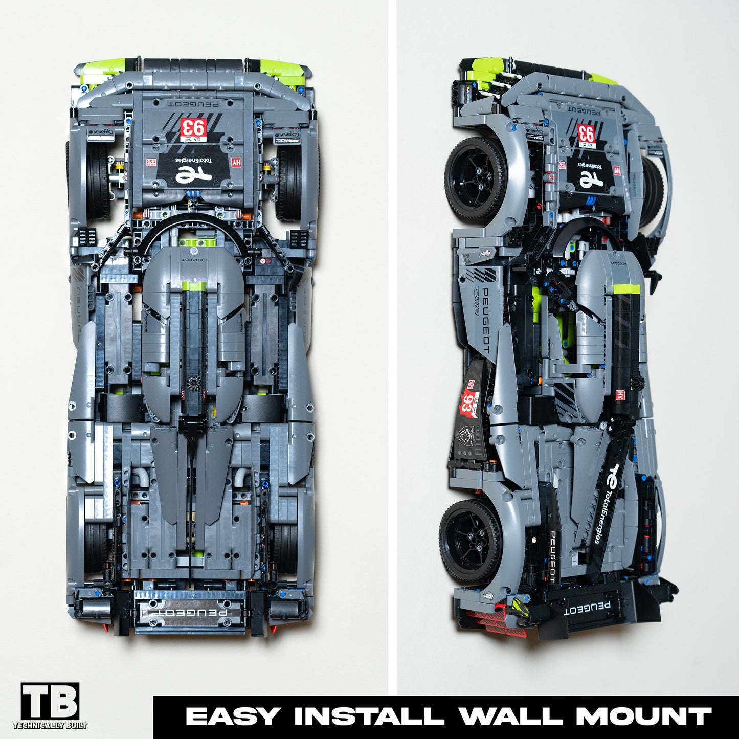Wall Mount for LEGO Technic PEUGEOT 9x8 - 42156