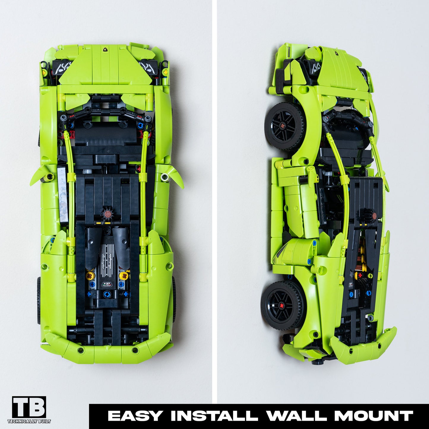 Wall Mount for LEGO Technic Lamborghini Huracan - 42161/42196