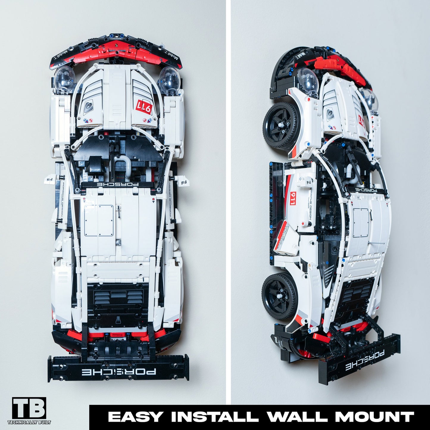 Wall Mount for LEGO Porsche 911 RSR - 42096