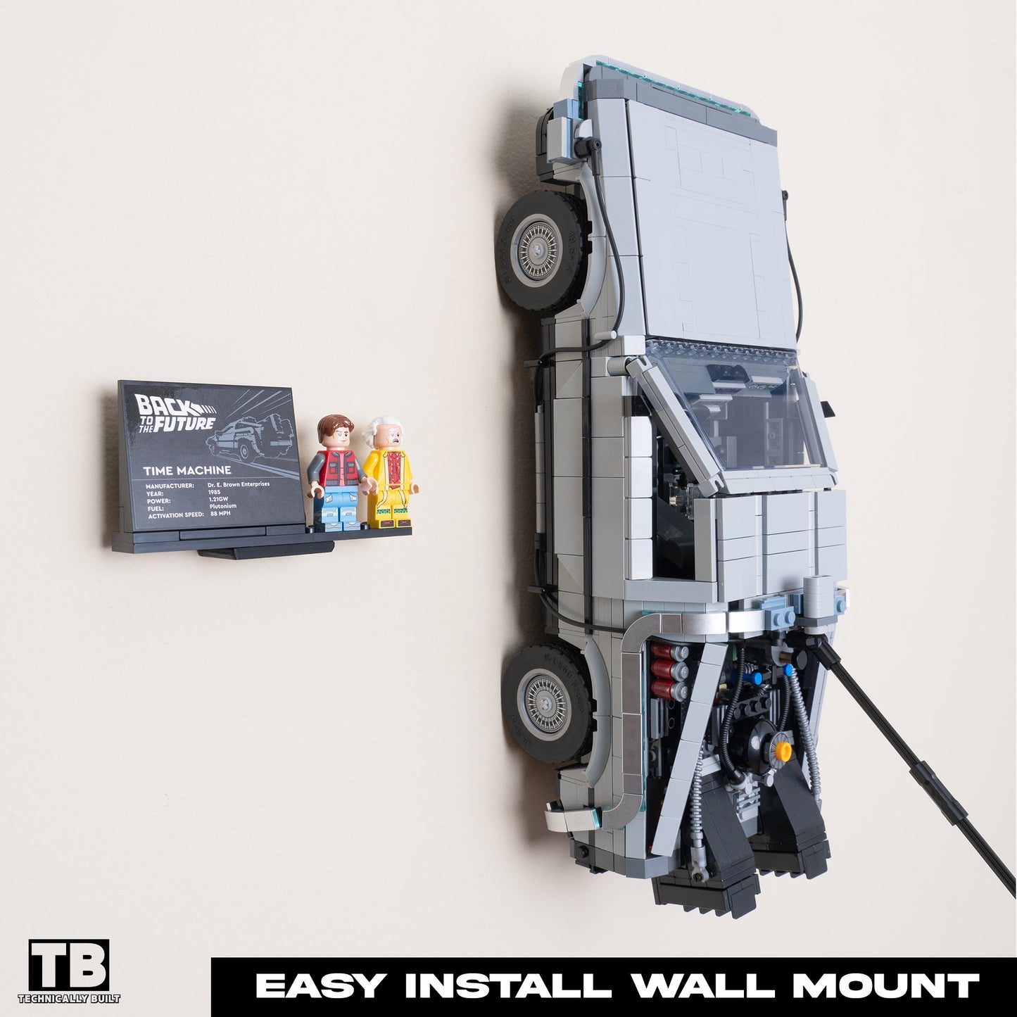 Wall Mount for LEGO Creator DeLorean - 10300