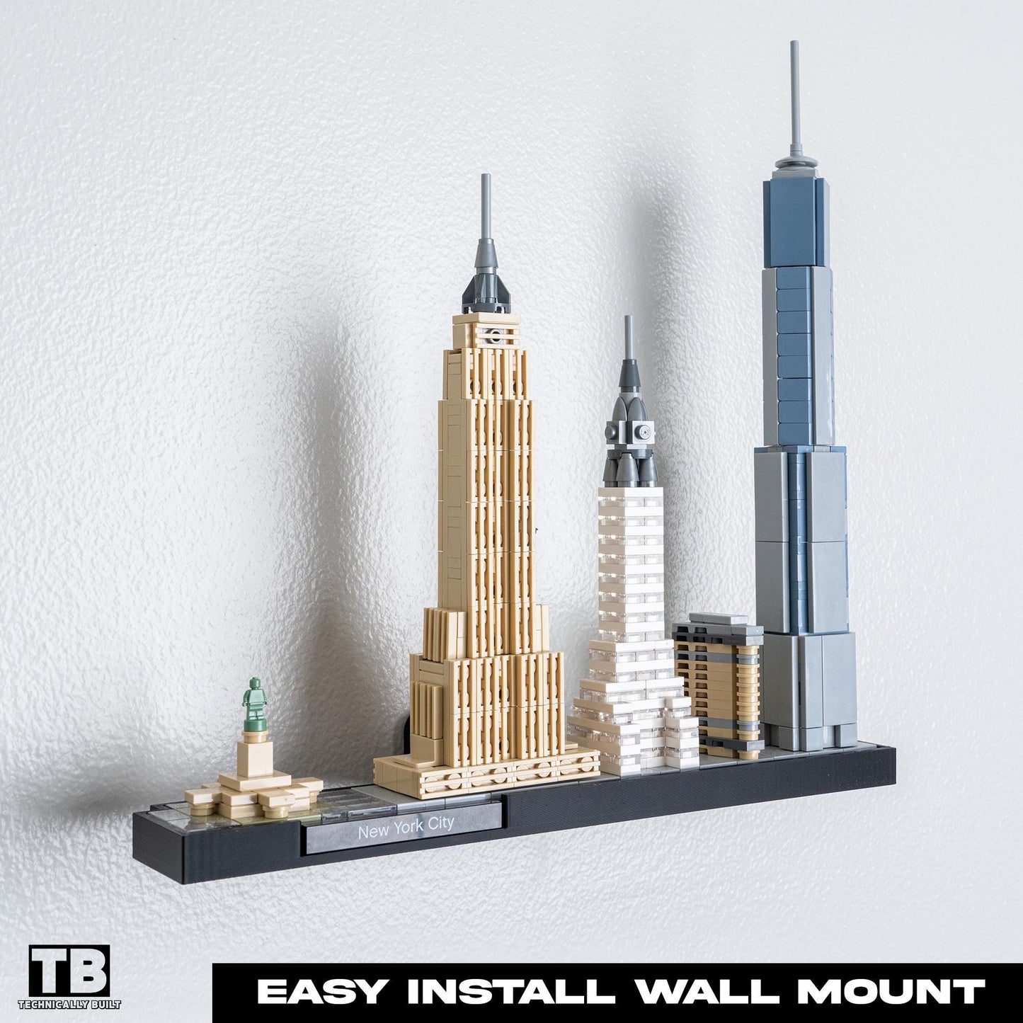 Wall Mount for LEGO Architecture New York Skyline (75583)