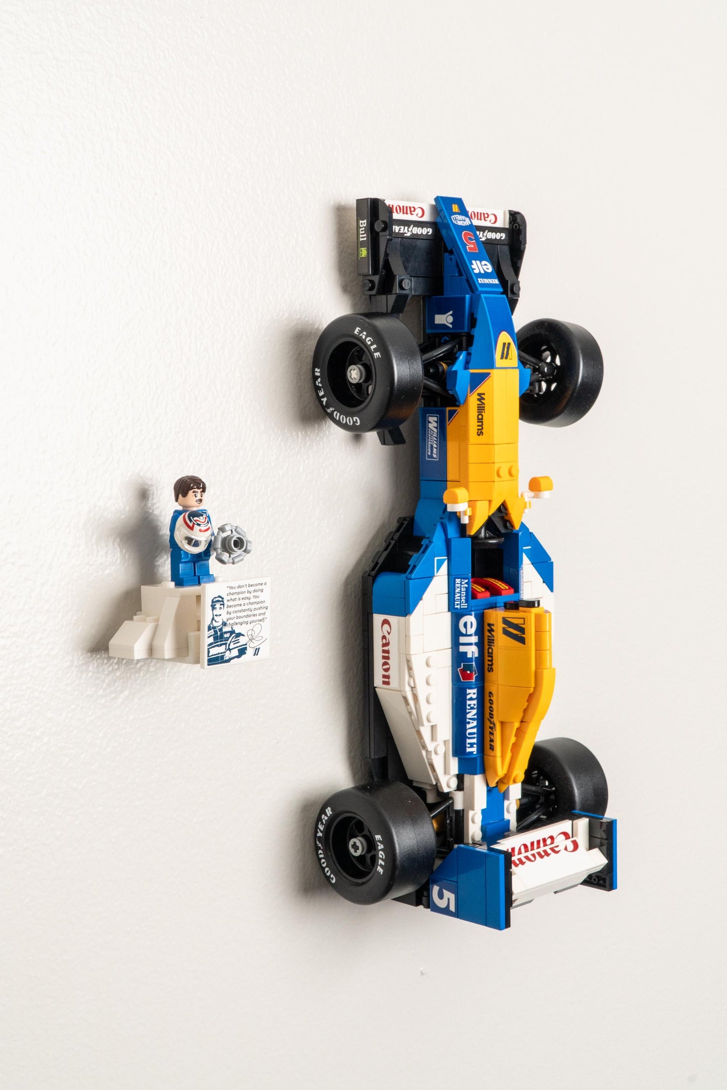 Wall Mount for LEGO Icons Williams Racing FW14B & Nigel Mansell - 10353