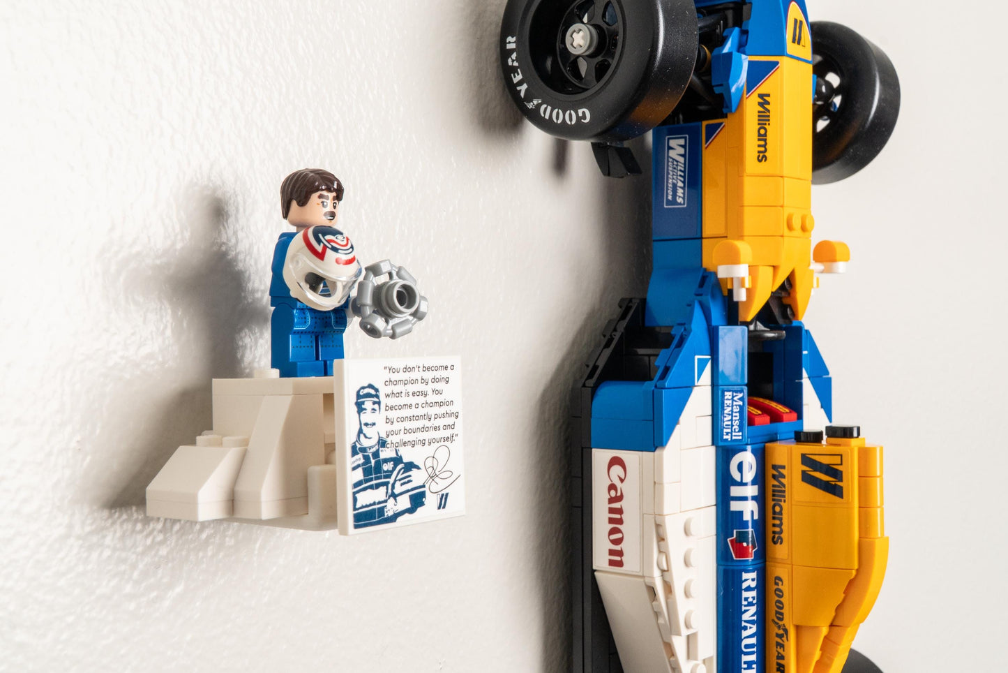 Wall Mount for LEGO Icons Williams Racing FW14B & Nigel Mansell - 10353
