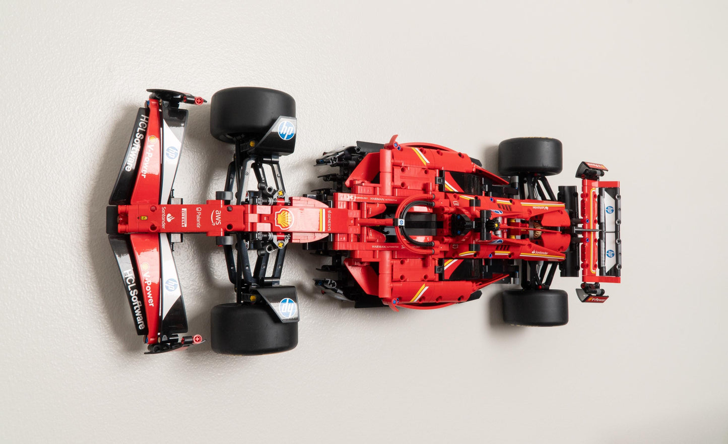 Horizontal Wall Mount for LEGO Technic Ferrari SF-24 F1 - 42207
