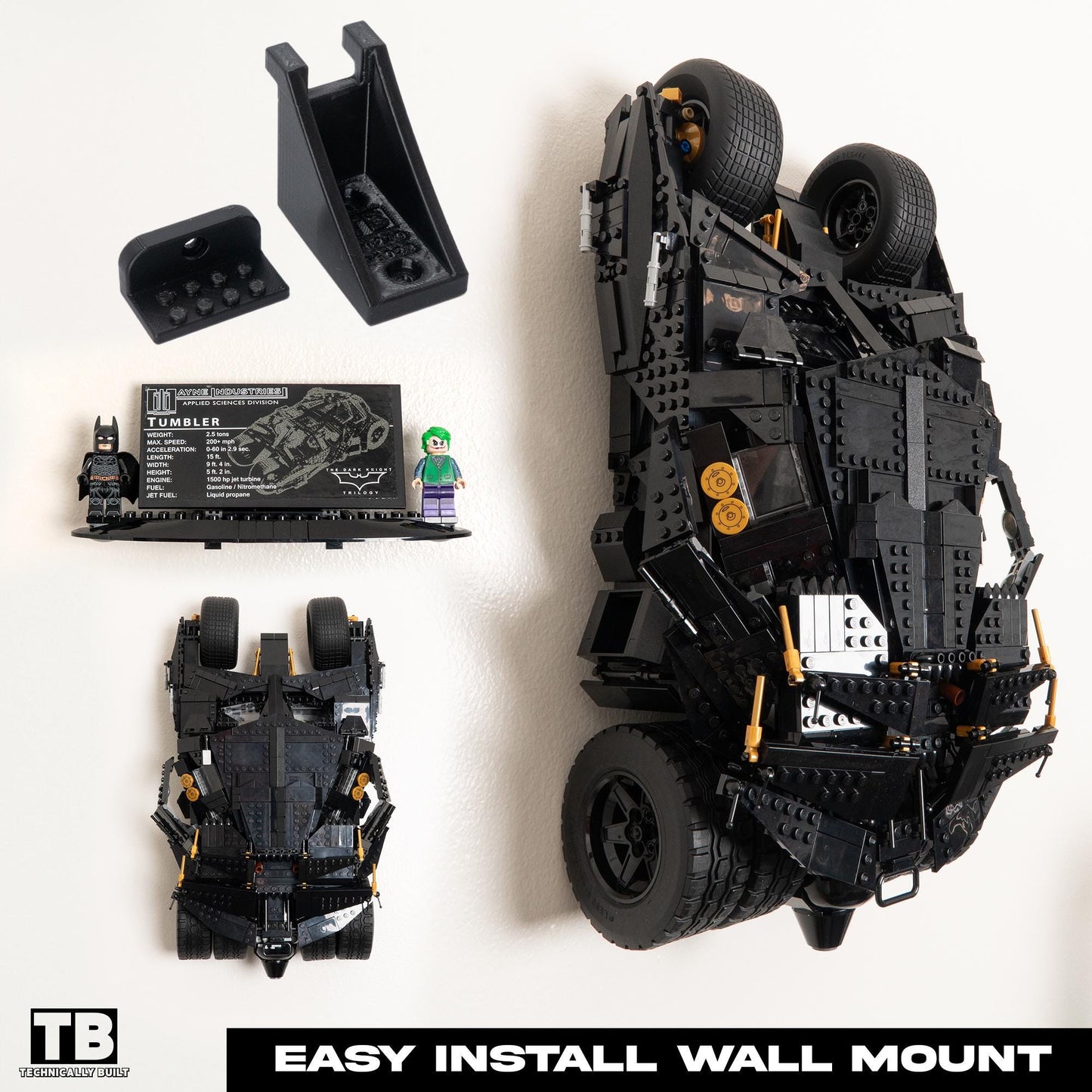 Wall Mount for LEGO DC Comics Super Heroes: The Tumbler-76023
