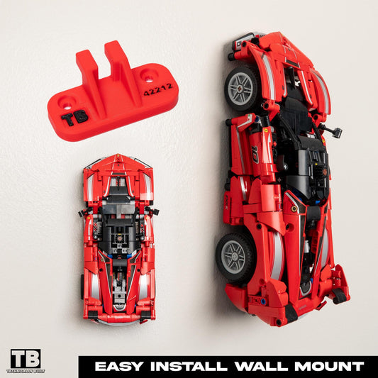 Vertical Wall Mount for LEGO Ferrari FXX K (42212)