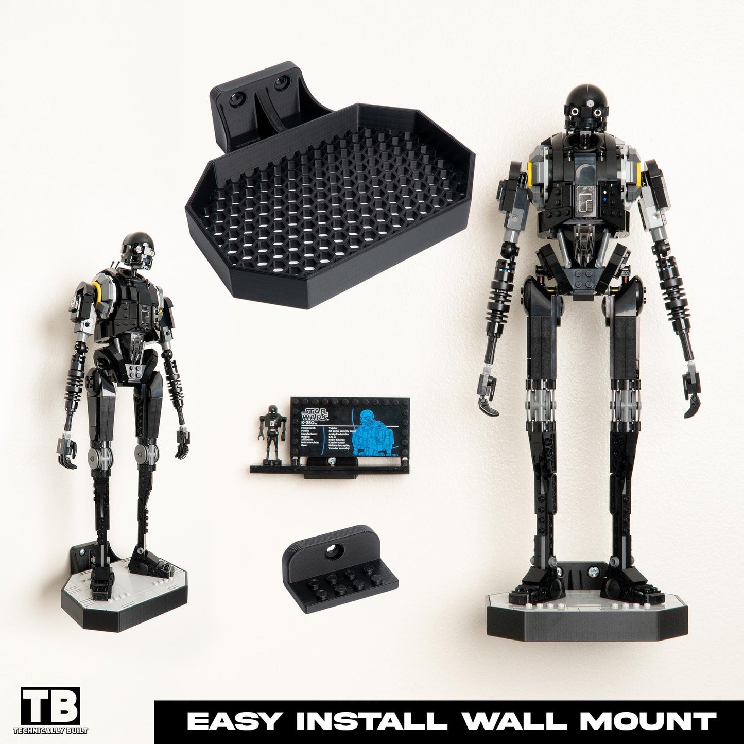 Wall Mount for LEGO K-2SO Security Droid (75434)