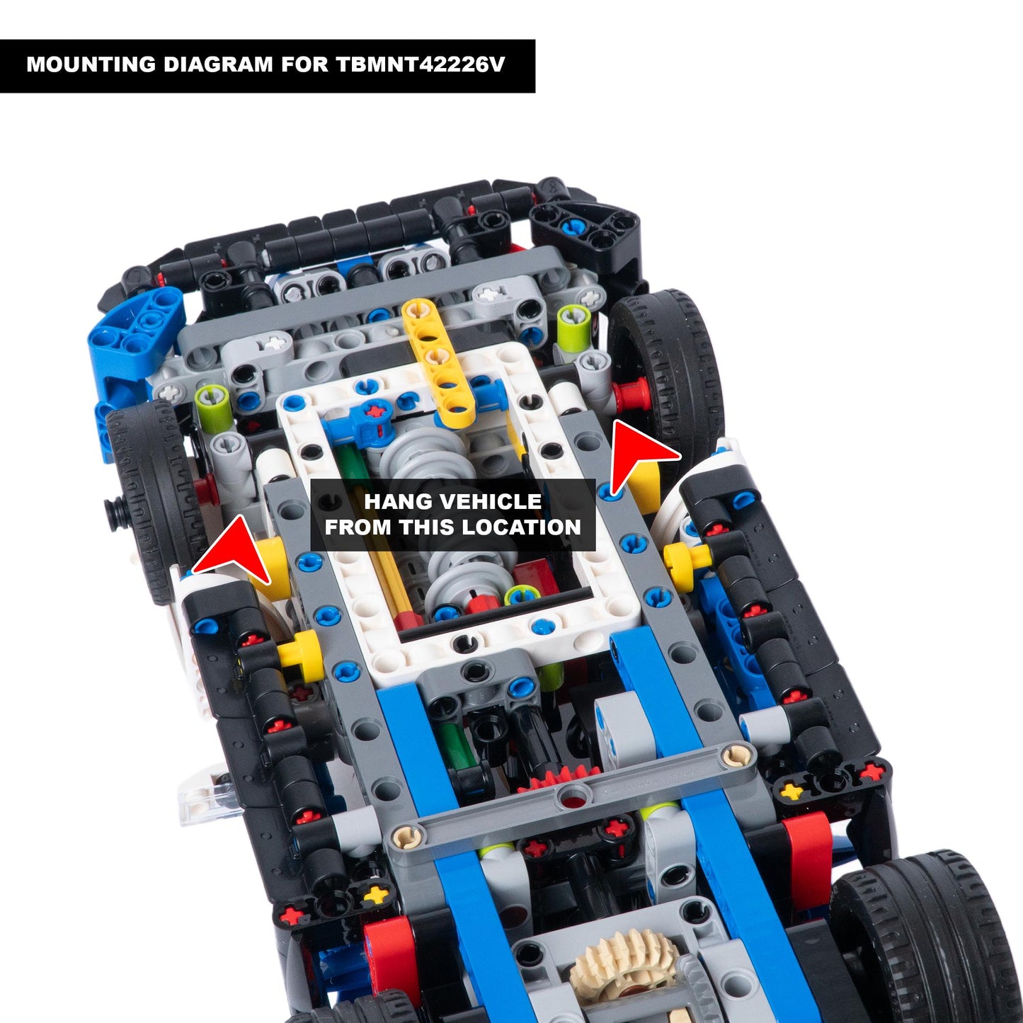 Vertical Wall Mount for LEGO Technic BMW M4 GT3 EVO Race Car-42226