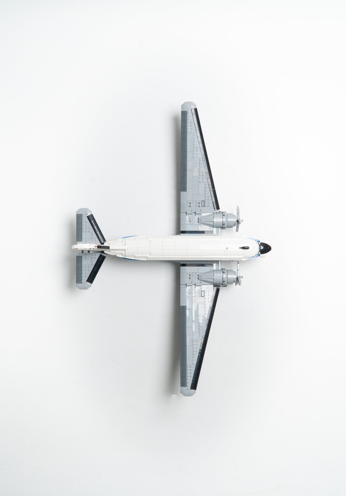 Vertical Wall Mount for LEGO Icons Douglas DC-3 Panam Airliner-11378