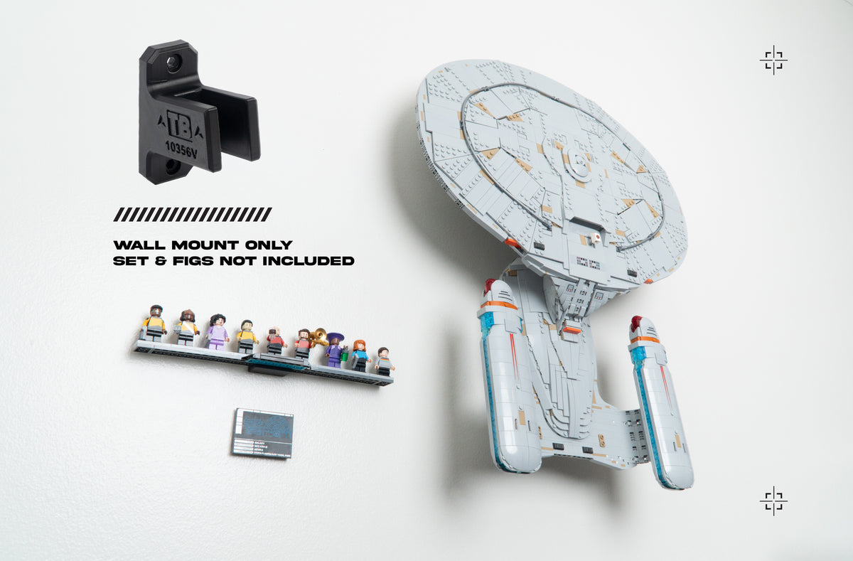 Vertical Wall Mount for LEGO Star Trek: U.S.S. Enterprise NCC-1701-D-10356