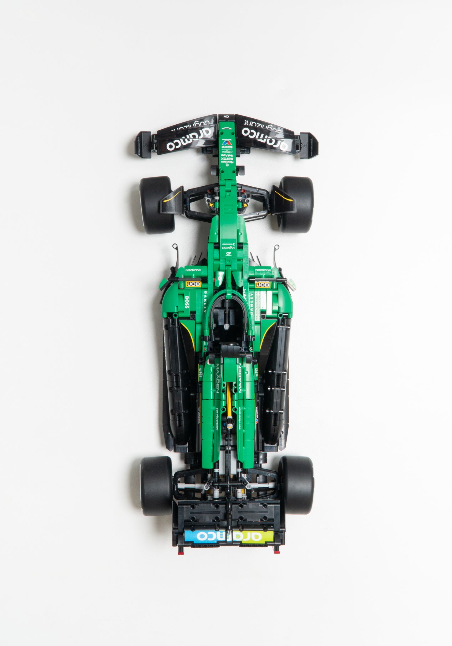 Vertical Wall Mount for LEGO Technic Aston Martin Aramco AMR25 F1 Car-42240