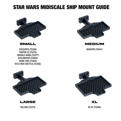 Wall Mount for LEGO Star Wars Ships
