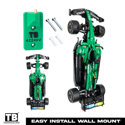 Vertical Wall Mount for LEGO Technic Aston Martin Aramco AMR25 F1 Car-42240