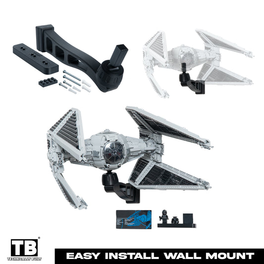 Cobra Arm Wall Mount Compatible With LEGO Star Wars TIE Interceptor 75382