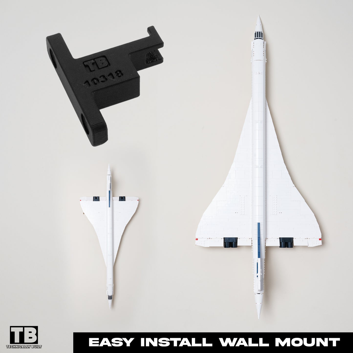 Wall Mount for LEGO Icons Concorde-10318