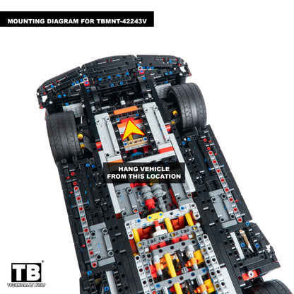 Vertical Wall Mount for LEGO Technic Koenigsegg Sadair's Spear Megacar-42232