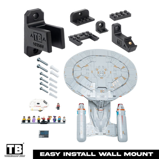 Vertical Wall Mount for LEGO Star Trek: U.S.S. Enterprise NCC-1701-D-10356