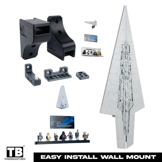 Flush Vertical Wall Mount Compatible With LEGO Star Wars Executor Super Star Destroyer75457