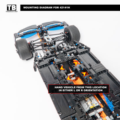 Horizontal Wall Mount for LEGO McLaren F1 Wall Mount-42141