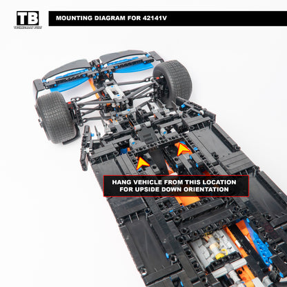 Vertical Wall Mount for LEGO McLaren F1 Wall Mount-42141