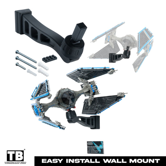 Cobra Arm Wall Mount Compatible With Lego UCS Star Wars TIE Interceptor-7181