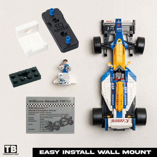 Wall Mount for LEGO Icons Williams Racing FW14B & Nigel Mansell  - 10353