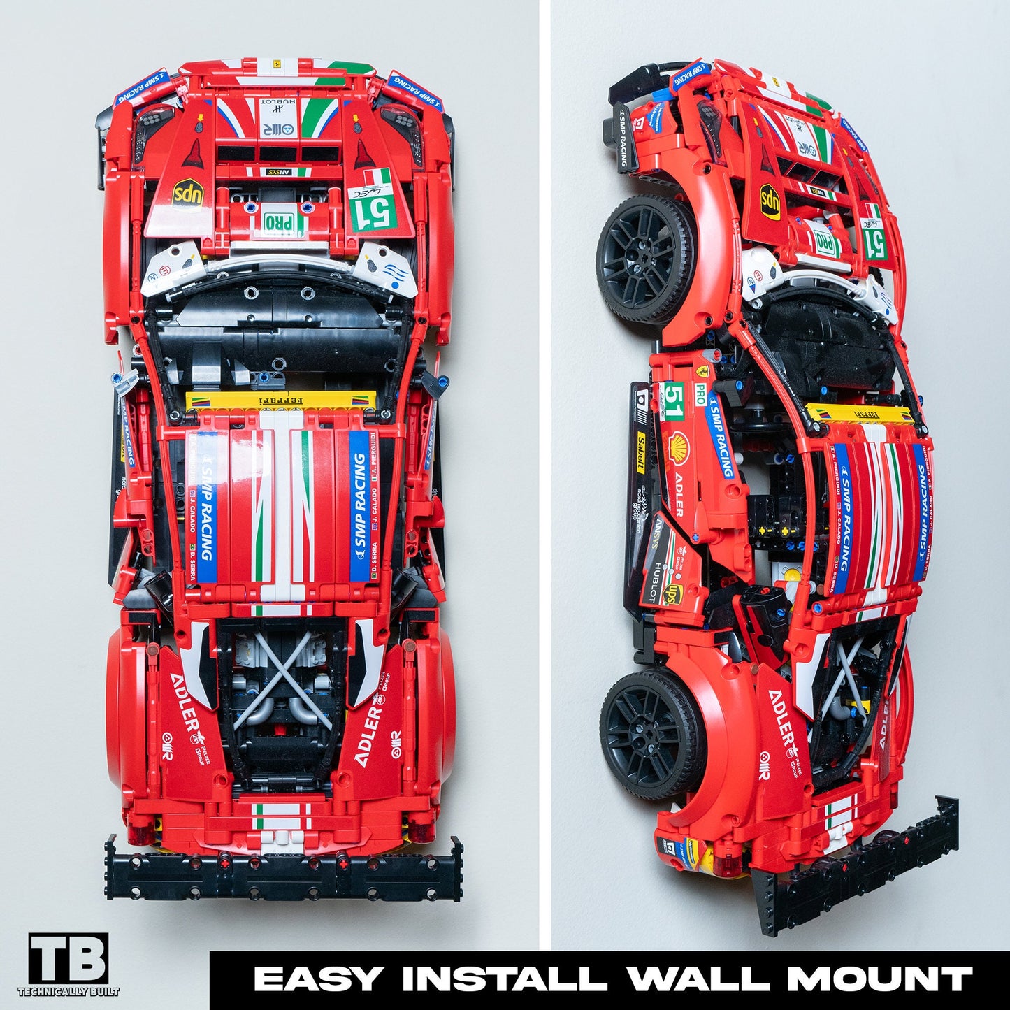 Wall Mount for LEGO Ferrari 488 GTE - 42125