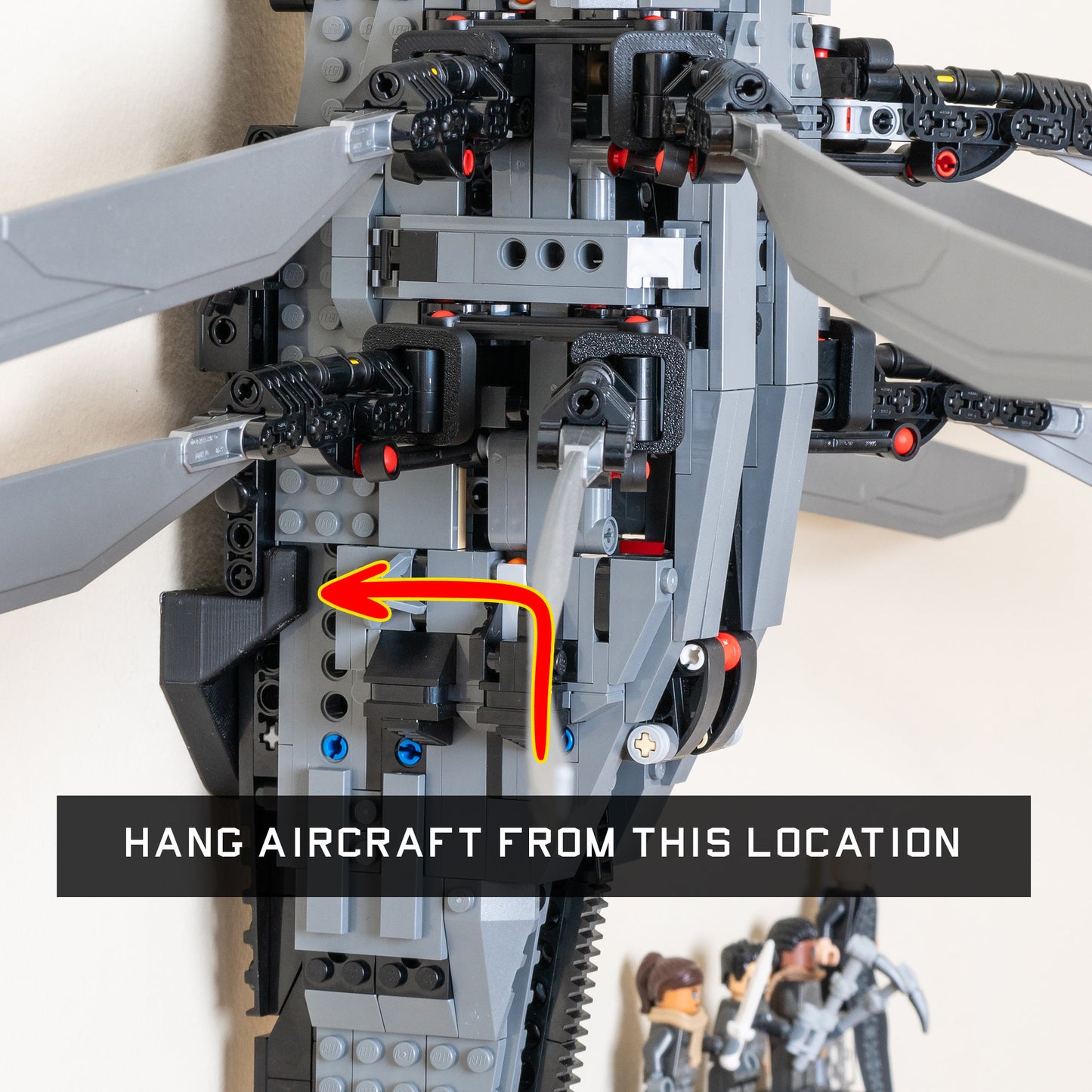 Wall Mount for LEGO Icons Dune Atreides Royal Ornithopter - 10327