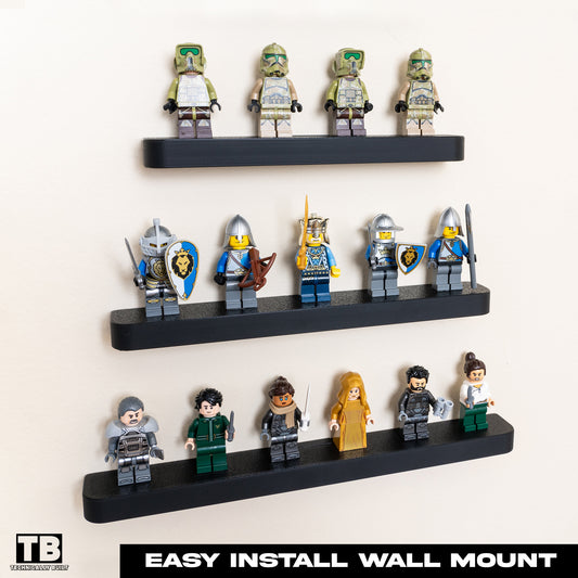 Floating Wall Shelves for LEGO Minifigures