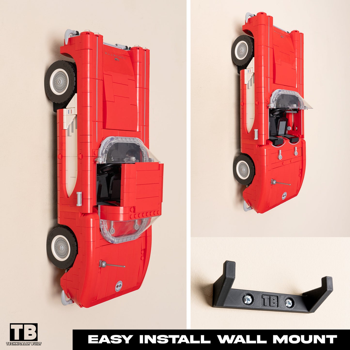 Wall Mount for LEGO Icons Corvette - 10321