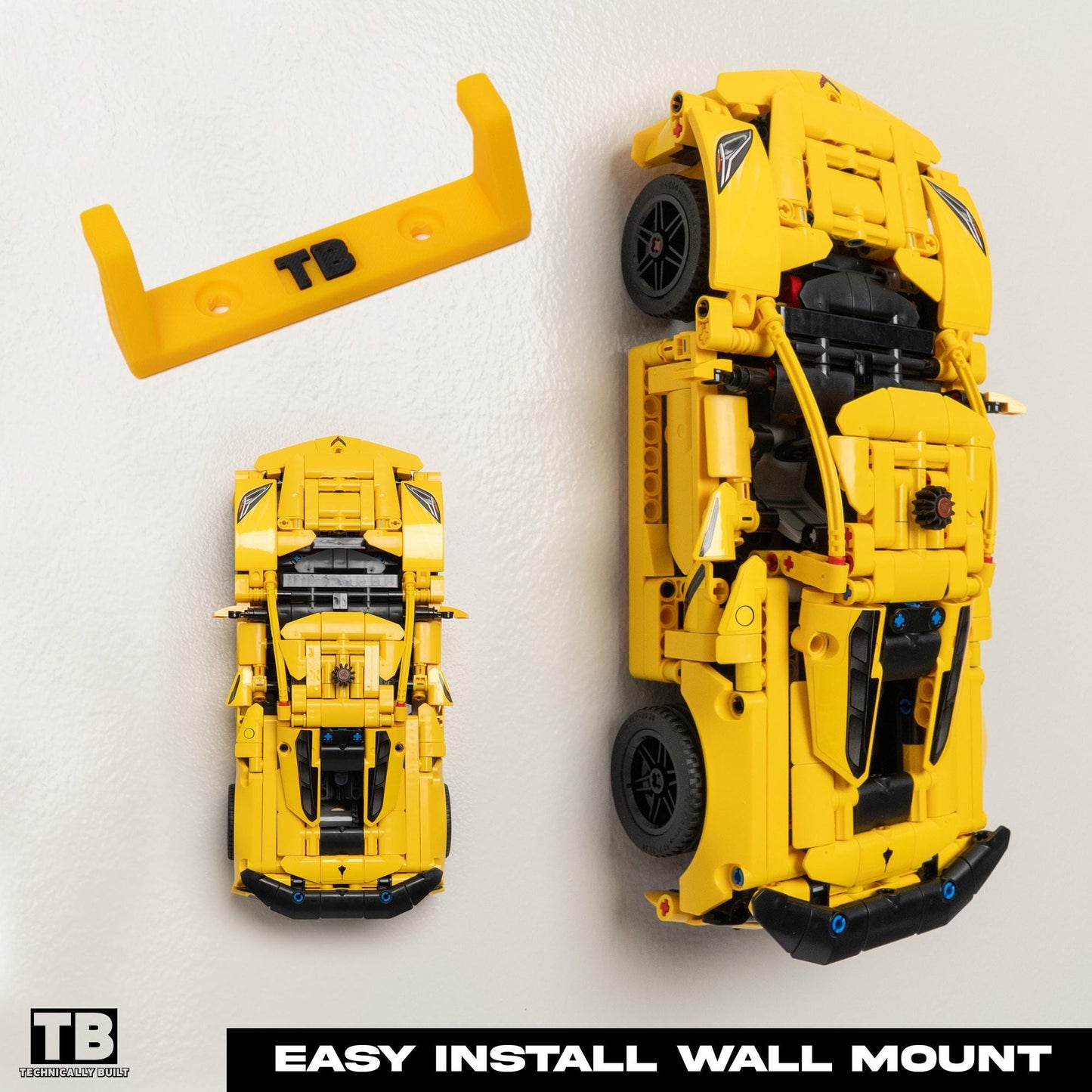 Wall Mount for LEGO Technic Chevrolet Corvette Stingray - 42205