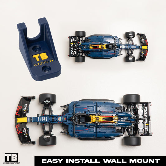 Horizontal Wall Mount for LEGO Technic Oracle Red Bull RB20 F1 - 42206