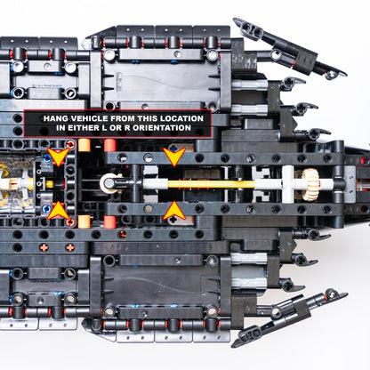 Horizontal Wall Mount for LEGO Technic Mercedes AMG F1 - 42171