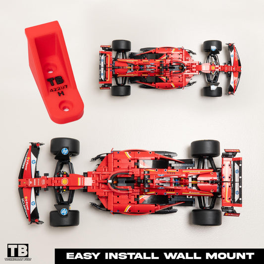 Horizontal Wall Mount for LEGO Technic Ferrari SF-24 F1 - 42207
