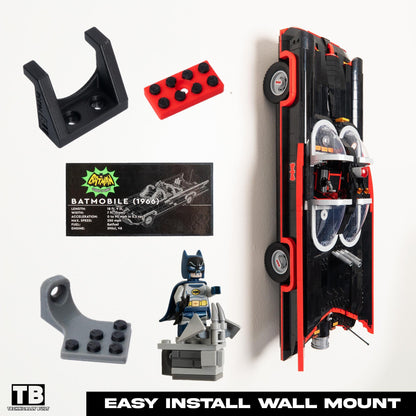Vertical Wall Mount for LEGO Batman The Classic TV Series Batmobile - 76328