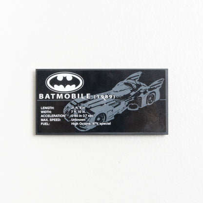Vertical Wall Mount for LEGO 1989 Batmobile - 76139