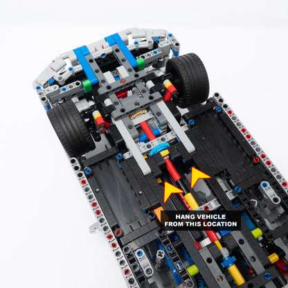 Vertical Wall Mount for LEGO 2 Fast 2 Furious Nissan Skyline GT-R (42210)