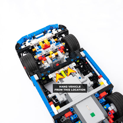 Vertical Wall Mount for LEGO Porsche GT4 e-Performance Race Car (42176)
