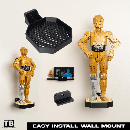 Wall Mount for LEGO C-3PO (75398)