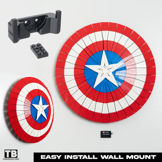 Wall Mount for LEGO Captain America's Shield-76262