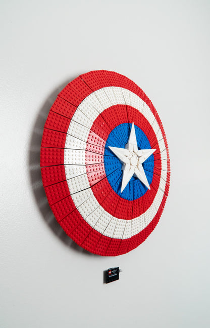 Wall Mount for LEGO Captain America's Shield-76262