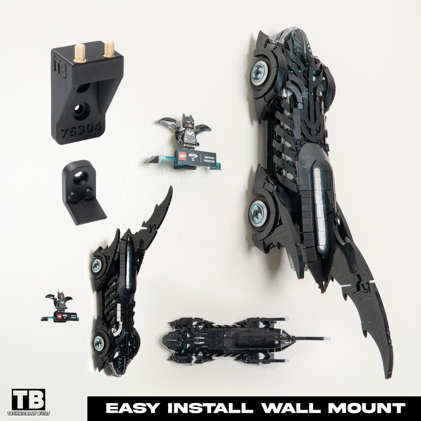 Wall Mount for LEGO Batman Forever Batmobile-76304