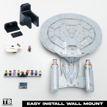Vertical Wall Mount for LEGO Star Trek: U.S.S. Enterprise NCC-1701-D-10356